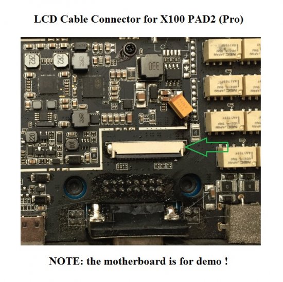 LCD Ribbon Cable Connector Clip for XTOOL X100 PAD2 X100PAD2 ProXTOOL